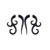 Acrylic Hiphop Earrings With Love Water Drops Bells Heart Pattern And Polishing Treatment