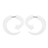 Acrylic Hiphop Earrings With Love Water Drops Bells Heart Pattern And Polishing Treatment