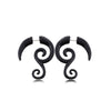 Acrylic Hiphop Earrings With Love Water Drops Bells Heart Pattern And Polishing Treatment