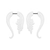 Acrylic Hiphop Earrings With Love Water Drops Bells Heart Pattern And Polishing Treatment