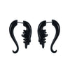 Acrylic Hiphop Earrings With Love Water Drops Bells Heart Pattern And Polishing Treatment