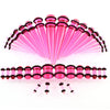 Acrylic Hiphop Geometric Ear Expander Earrings Piercing Jewelry Set