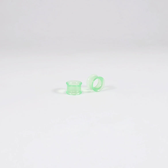 Acrylic Hollow Ear Expander Hip Hop Style Waist Drum Pattern Piercing Auricle Earrings