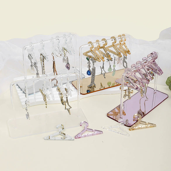 Acrylic Jewelry Stand Props Storage Rack With Human Shape For Highend Earrings And Silver Jewelry