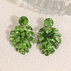 Acrylic Leaf Hoop Earrings With Botanical Plant Design Versatile Fashion Jewelry Accessories For Women And Unisex Wear