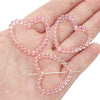 Acrylic Loose Beads Hollow Love Shape Handmade Minimalist Style Diy Bracelet And Necklace Material