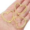 Acrylic Loose Beads Hollow Love Shape Handmade Minimalist Style Diy Bracelet And Necklace Material
