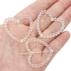 Acrylic Loose Beads Hollow Love Shape Handmade Minimalist Style Diy Bracelet And Necklace Material