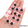 Acrylic Love Round Jewelry Accessories Handmade Diy Earrings Bracelet Pendant