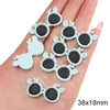 Acrylic Love Round Jewelry Accessories Handmade Diy Earrings Bracelet Pendant