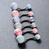 Acrylic Luminous Tongue Piercing Nail Set Round Fantasy Crack Ball Navel Ring Horseshoe Ring Nose Ring