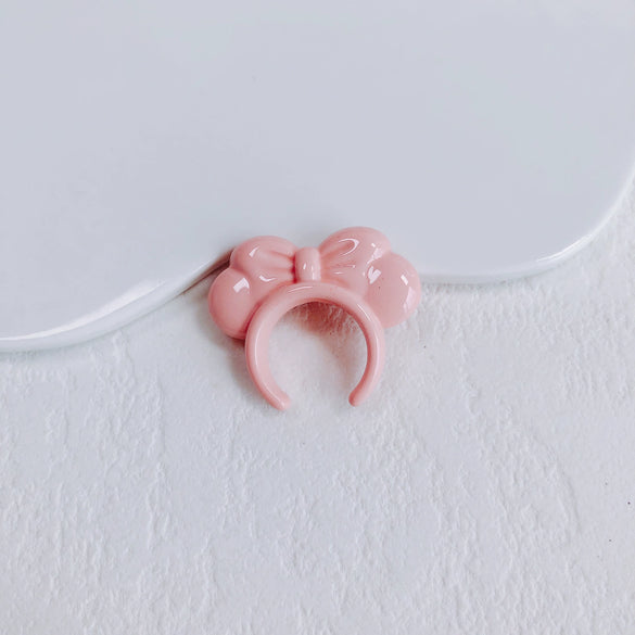 Acrylic Macaron Straight Hole Bow Headband Beaded Loose Beads Resin Accessories Spacer Beads Mobile Phone Chain