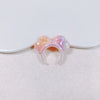 Acrylic Macaron Straight Hole Bow Headband Beaded Loose Beads Resin Accessories Spacer Beads Mobile Phone Chain