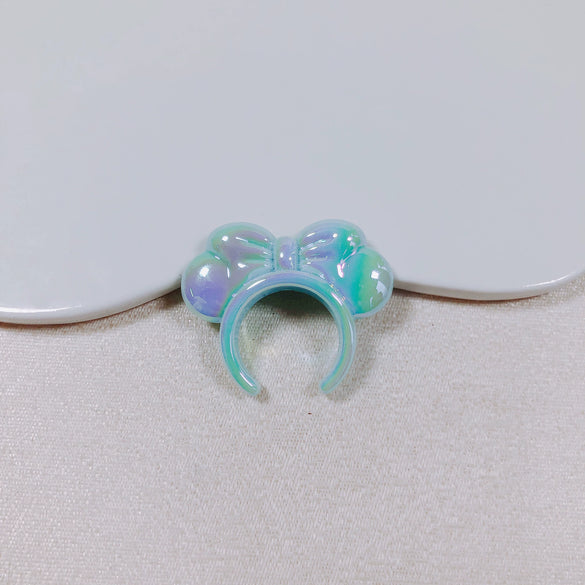 Acrylic Macaron Straight Hole Bow Headband Beaded Loose Beads Resin Accessories Spacer Beads Mobile Phone Chain