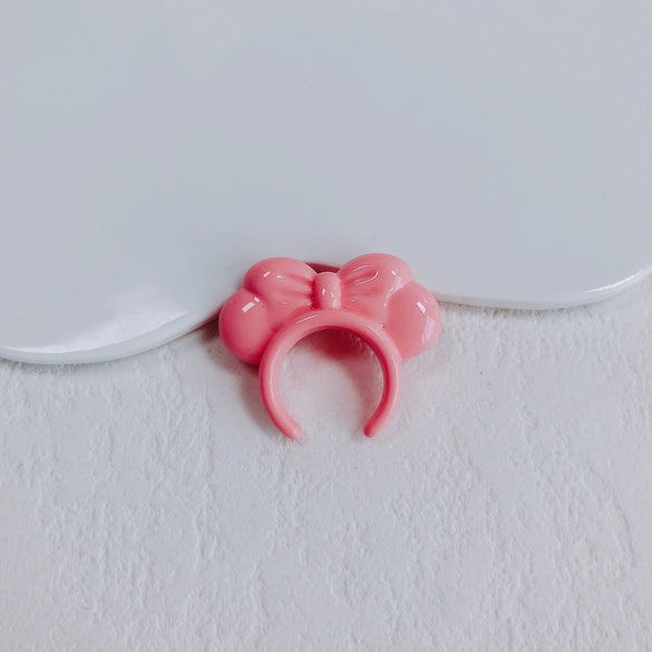 Acrylic Macaron Straight Hole Bow Headband Beaded Loose Beads Resin Accessories Spacer Beads Mobile Phone Chain