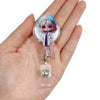 Acrylic Nurse Easy Pull Buckle Retractable Cartoon Keychain