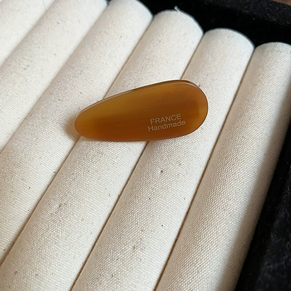 Acrylic Oval Water Drop Handmade Duckbill Hair Clip For Women Versatile Minimalist Style