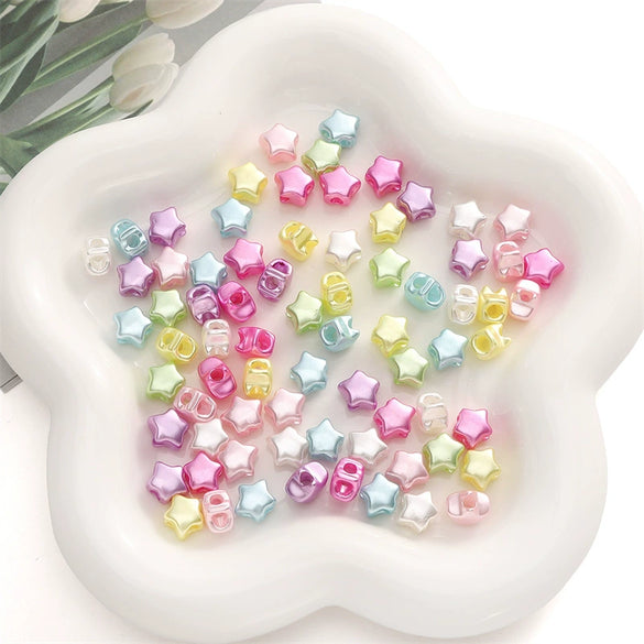 Acrylic Pearlescent Fivestar Jewelry Material Accessories For Diy Earrings And Bracelet Handmade