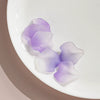 Acrylic Petal Flower Frosted Gradient Diy Earrings And Hairpin Accessories