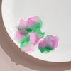 Acrylic Petal Flower Frosted Gradient Diy Earrings And Hairpin Accessories