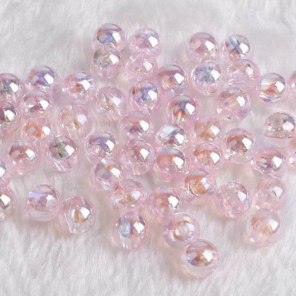 Acrylic Round Beads Handmade Diy Earrings And Bracelet Loose Bead Accessories