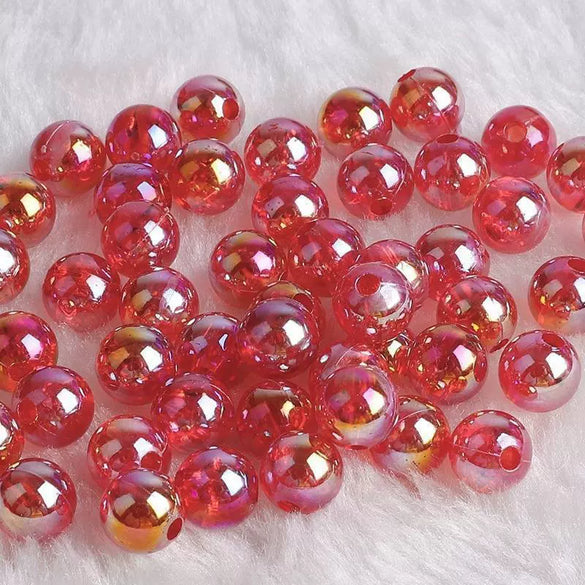 Acrylic Round Beads Handmade Diy Earrings And Bracelet Loose Bead Accessories