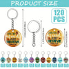 Acrylic Round Keychain Pendant With Cross Crown Roman Numerals Printing