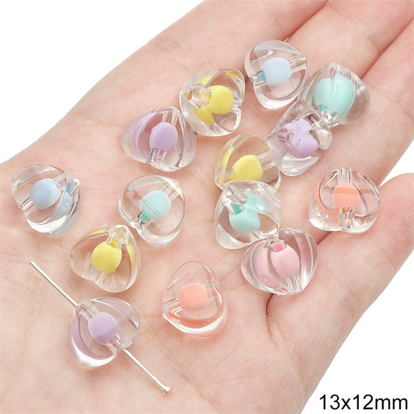 Acrylic Simple Style Fivepointed Star And Round Beads Diy Hair Ornament Accessories