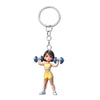Acrylic Sports Cartoon Characters Basketball Football Theme Keychain 2D Doublesided Printing