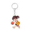 Acrylic Sports Cartoon Characters Basketball Football Theme Keychain 2D Doublesided Printing
