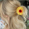 Acrylic Spring Flower Hair Grab Clip With Baking Paint Women's