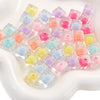 Acrylic Square Beads For Handmade Bracelet And Necklace Accessories Sweet Style Geometric Pattern