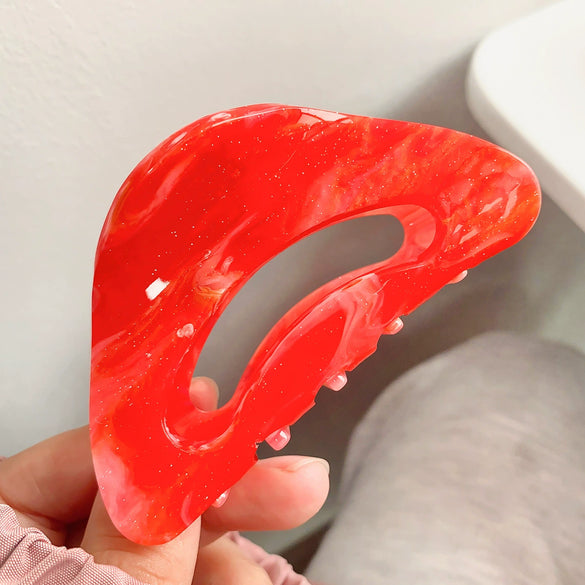 Acrylic Square Semiround Handmade Sweet Fashion Women's Hair Shark Clip Accessories
