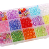 Acrylic Transparent Round Beads Simple Style Starry Sky Pattern Jewelry Material For Bracelet And Necklace