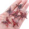 Acrylic Transparent Twocolor Gradient Butterfly Handmade Necklace Pendant Material Accessories