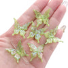 Acrylic Transparent Twocolor Gradient Butterfly Handmade Necklace Pendant Material Accessories