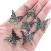 Acrylic Transparent Twocolor Gradient Butterfly Handmade Necklace Pendant Material Accessories
