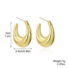 Acrylic Water Drop Earrings Geometric Style Stainless Steel Ear Needle Electroplated