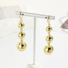 Acrylic Water Drop Earrings Geometric Style Stainless Steel Ear Needle Electroplated