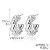 Acrylic Water Drop Earrings Geometric Style Stainless Steel Ear Needle Electroplated