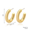 Acrylic Water Drop Earrings Geometric Style Stainless Steel Ear Needle Electroplated