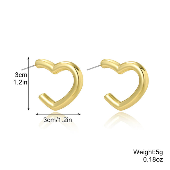 Acrylic Water Drop Earrings Geometric Style Stainless Steel Ear Needle Electroplated