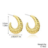 Acrylic Water Drop Earrings Geometric Style Stainless Steel Ear Needle Electroplated