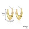 Acrylic Water Drop Earrings Geometric Style Stainless Steel Ear Needle Electroplated