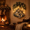 Acrylic Waterfall String Lights With Bows Snowflakes And Stars Christmas Wall Decoration Ambient Lighting