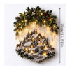 Acrylic Waterfall String Lights With Bows Snowflakes And Stars Christmas Wall Decoration Ambient Lighting