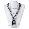 Acrylic Women's Necklace Bead Chain Geometric Baking Varnish Hip Hop Jewelry