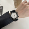 Adhesive Canvas Band Quartz Watch Alloy Case Ordinary Glass Mirror Leisure Style For Men And Middle School Students