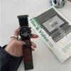 Adhesive Canvas Band Quartz Watch Alloy Case Ordinary Glass Mirror Leisure Style For Men And Middle School Students