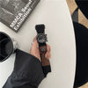 Adhesive Canvas Band Quartz Watch Alloy Case Ordinary Glass Mirror Leisure Style For Men And Middle School Students
